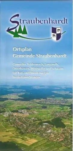 Ortsplan, Gemeinde Straubenhardt mit Ortsteilen, 2005