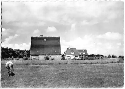 AK, Nebel auf Amrum, Westerheide, um 1962