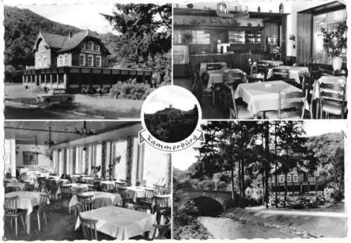 AK, Rüdesheim Rhein, Gasthof Kammerburg bei Rüdesheim, fünf Abb., 1965