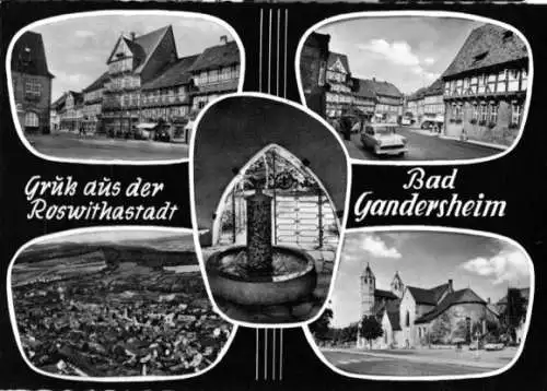 AK, Bad Gandersheim, fünf Abb., 1970