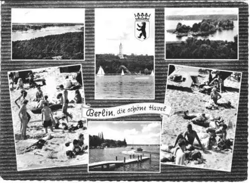 AK, Berlin, Berlin, die schöne Havel, sechs Abb., 1963