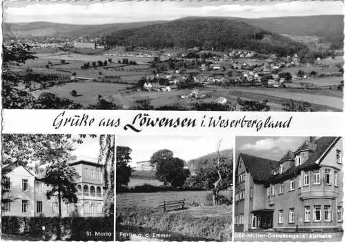 AK, Löwsen i. Weserbergland, vier Abb., um 1962