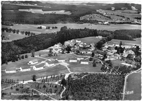 AK, Neutrauchburg b. Isny Allgäu, Luftbildansicht, 1963