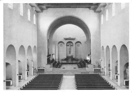 AK, Münsterschwarzach, Abteikirche, Innenansicht, 1965