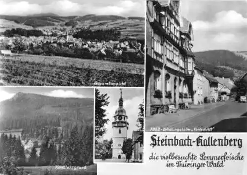 AK, Kurort Steinbach - Hallenberg, vier Abb., 1978