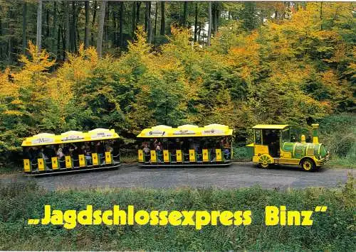 AK Großformat, Binz auf Rügen, "Jagdschlossexpress", um 1991