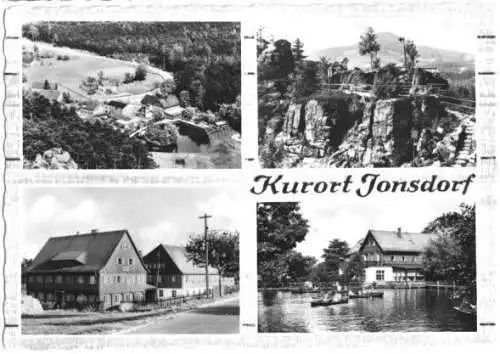 AK, Kurort Jonsdorf, vier Abb., gestaltet, 1967