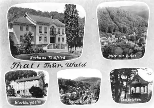 AK, Thal Thür. Wald, fünf Abb., 1965