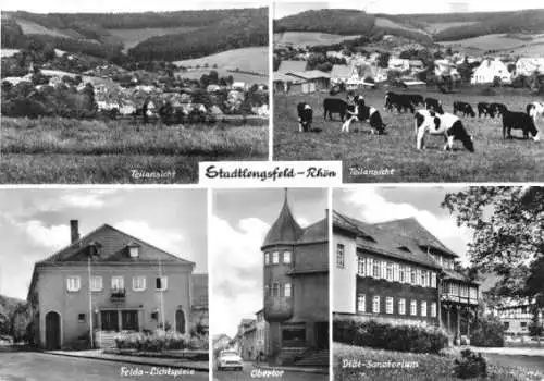 AK, Stadtlensfeld Rhön, fünf Abb., 1984