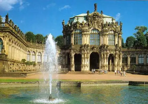 AK Großformat, Dresden, Zwinger, Wallpavillion, um 2000