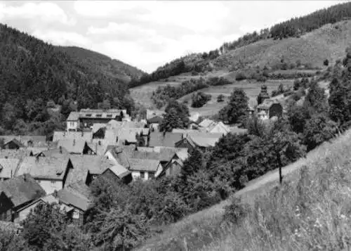 AK, Biberau Kr. Hildburghausen, Teilansicht, 1971