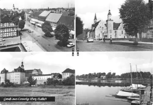 AK, Coswig Anhalt, vier Abb., 1976