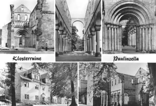 AK, Paulinzella, fünf Abb., Klosterruine, 1989