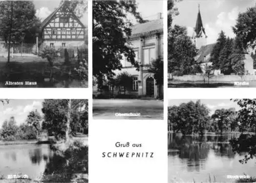 AK, Schwepnitz Kr. Kamenz, fünf Abb., 1967