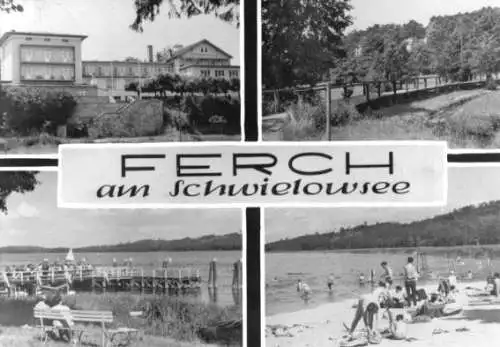 AK, Ferch am Schwielowsee, Kr. Potsdam, vier Abb., 1971