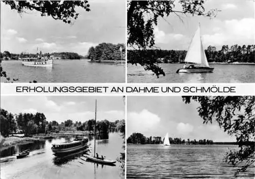 AK, Prieros Kr. Königs Wusterhausen, vier Abb., 1974