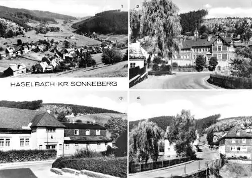 AK, Haselbach Kr. Sonneberg, vier Abb., 1981