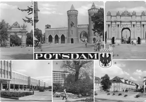 AK, Potsdam, sechs Abb., u.a. Institut für Lehrerbildung, 1983