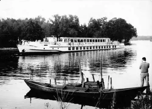 AK, Weisse Flotte Potsdam, MS "Sanssouci" auf der Havel bei Potsdam, 1963