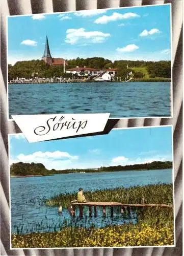 AK, Sürup Angeln, Am Südersee, zwei Abb., um 1975