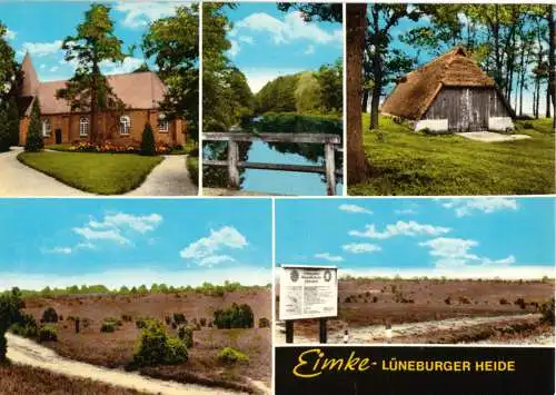 AK, Eimke Lüneburger Heide, fünf Abb., um 1975