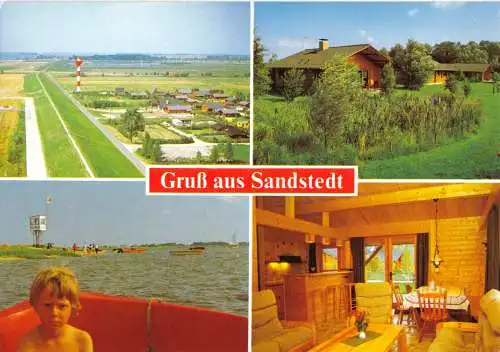 AK, Hagen, OT Sandstedt, Nitschkes Ferienhäuser, vier Abb., um 1983