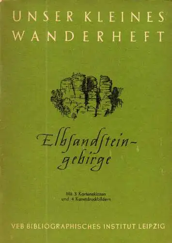 Wanderheft, Elbsandsteingebirge, 1953