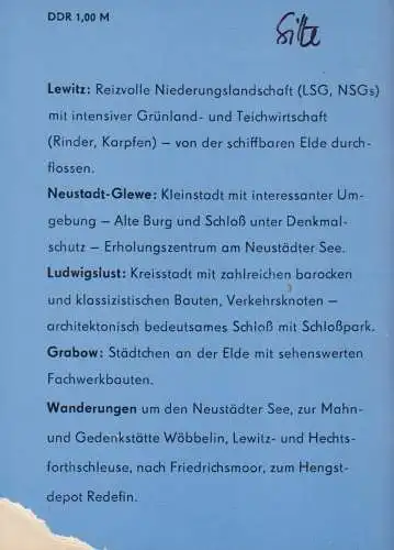 Wanderheft, Neustadt-Glewe, Ludwigslust - Grabow, 1981