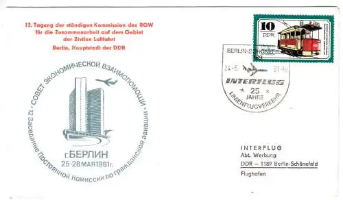 Gefälligkeitsbeleg, RGW, Tagung der Komission für Zivile Luftfahrt, Berlin 1981