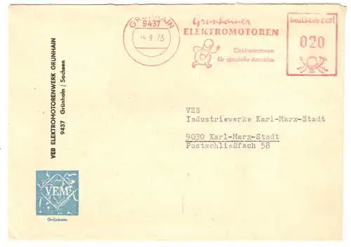 AFS, Grünhainer Elektromotoren, o Grünhain, 9437, 4.9.73
