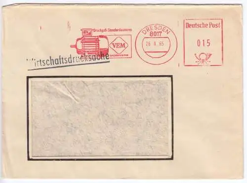 AFS, VEM Sachsenwerk, Druckguß-Standardmotoren, o Dresden, 8017, 26.8.65