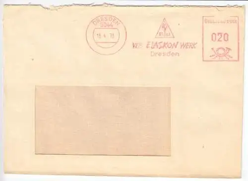 AFS, VEB Elaskon Werk Dresden, o Dresden, 8044, 18.4.73