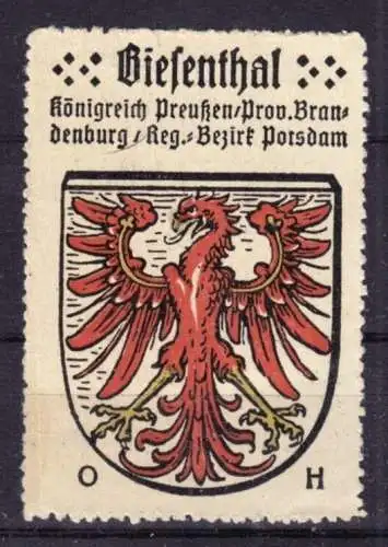 Werbemarke, Kaffee HAG, Biesenthal, Prov. Brandenburg, Reg.-Bz. Frankfurt a.O.