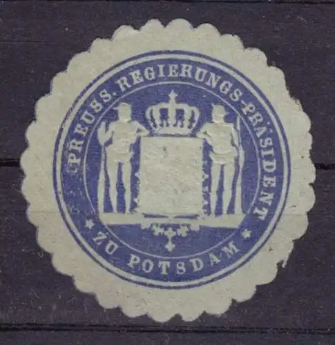 Vignette, Siegelmarke, Preuss. Regierungs-Präsident zu Potsdam
