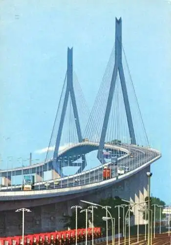AK, Hamburg, Köhlbrandhochbrücke, um 1978