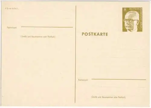 Ganzsache, Postkarte, Michel, Berlin P80, **