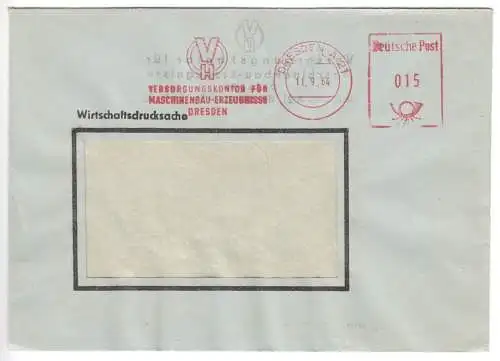 AFS, Versorgungskontor für Maschinenbau-Erzeugnisse, o Dresden A21, 11.9.64