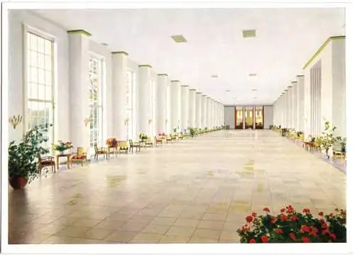 AK, Bad Tölz, Wandelhalle, Innenansicht, um 1960