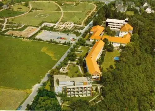 AK, Hess. - Oldendorf, Neurologische Spezialklinik, Luftbildansicht, um 1975