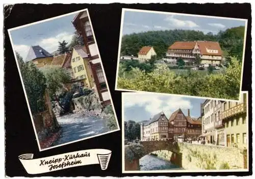 AK, Bad Münstereifel, Kneipp-Kurhaus Josefsheim, drei Abb., gestaltet, 1961