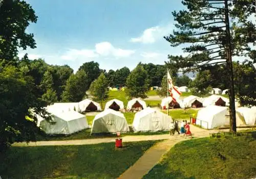 AK, Niederkleveez über Plön, Zeltplatz Adlerhorst, 1970