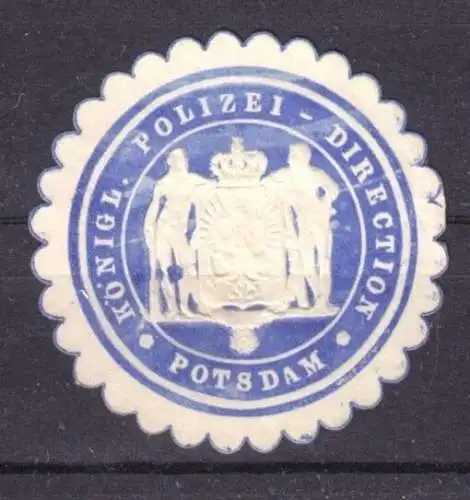 Vignette, Siegelmarke, Königl. Polizei - Direction Potsdam