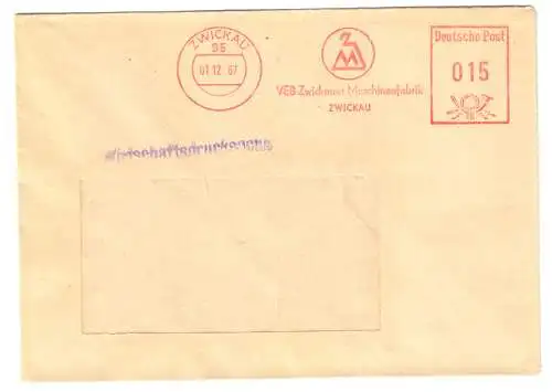 AFS, VEB Zwickauer Maschinenfabrik Zwickau, o Zwickau, 95, 01 12 67