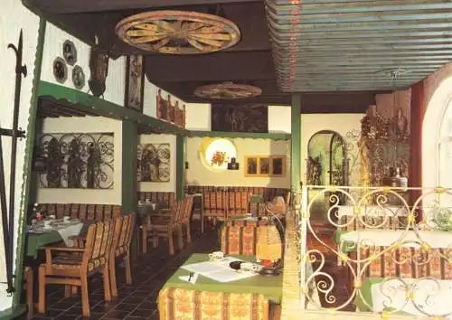 AK, Selk bei Schleswig, Ausflugslokal "Quellental", Gastraum, um 1985