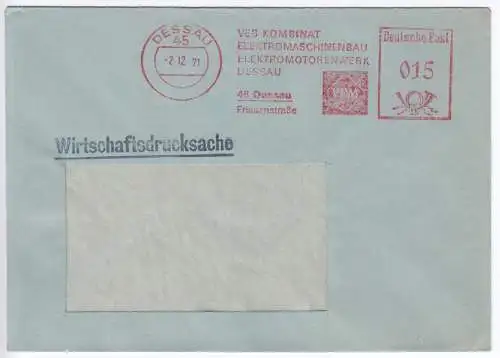 AFS, Elektromotorenwerk Dessau, 45 Dessau, Friesenstr., o Dessau, 45, 2.12.71