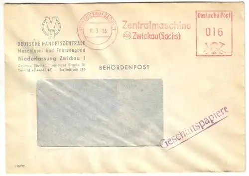 AFS, Zentralmaschine, (10b) Zwickau (Sachs), o (10b) Zwickau (Sachs) 1, 10.3.53