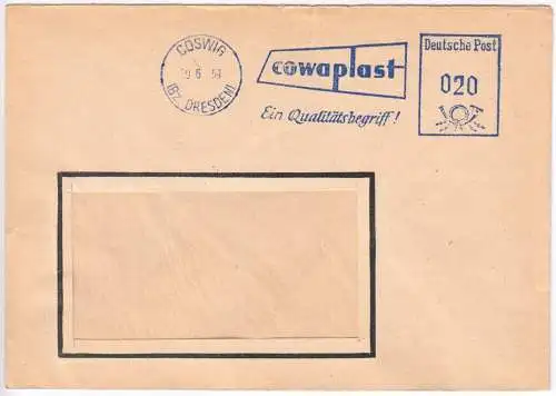 AFS, cowaplast Ein Qualitätsbegriff!, o Coswig (Bz. Dresden), 29.6.59
