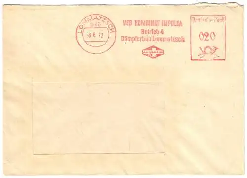 AFS, VEB Kombinat Impulsa, Dämpferbau Lommatzsch, o Lommatzsch, 826, 8.8.72