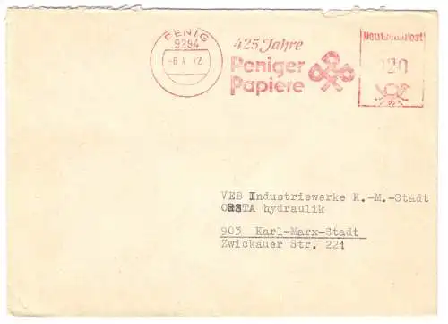 AFS, 425 Jahre Peniger Papiere, o Penig, 9294, 6.4.72