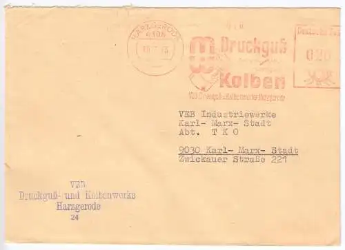 AFS, VEB Druckguß- und Kolbenwerke Harzgerode, o Harzgerode, 4306, 6.7.73